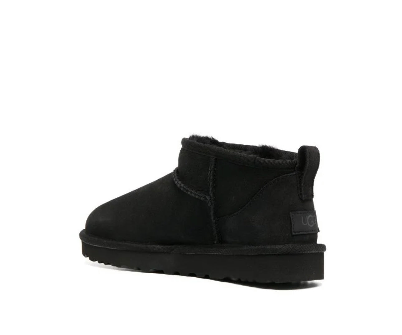 Ugg classic ultra mini ankle boots black