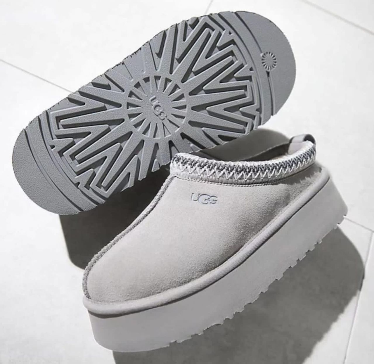 Ugg Tazz Platform Slippers light Grey - Sneakers Club EU | Authentic Sneakers Online  Nike, Adidas, Jordan & More